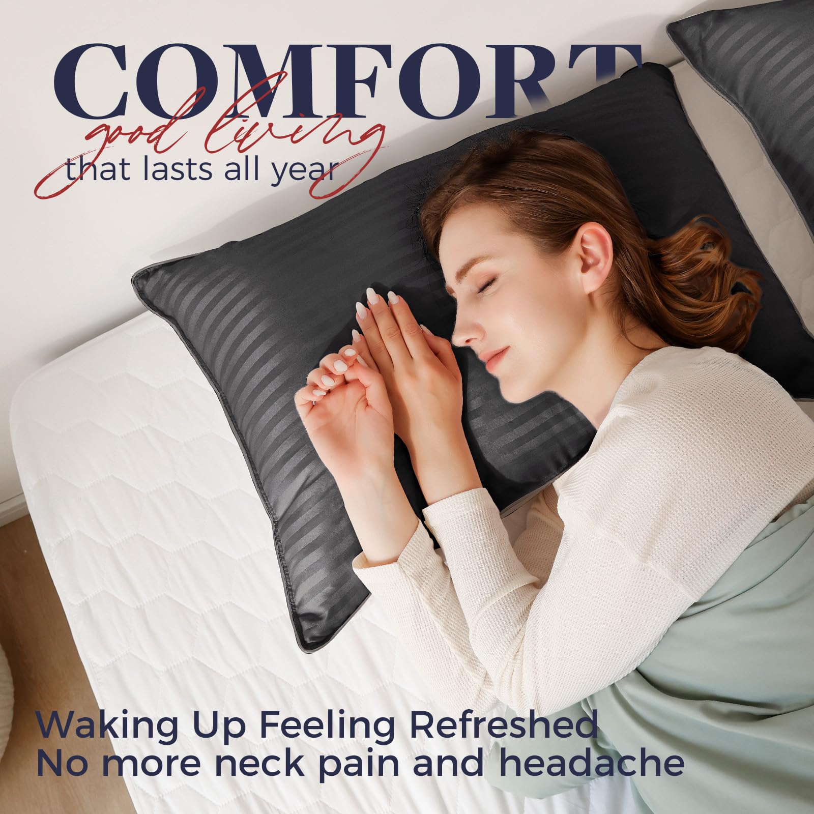 Amazon｜ベーシック ビヨンド クイーンサイズ 枕 睡眠用 - ソフト